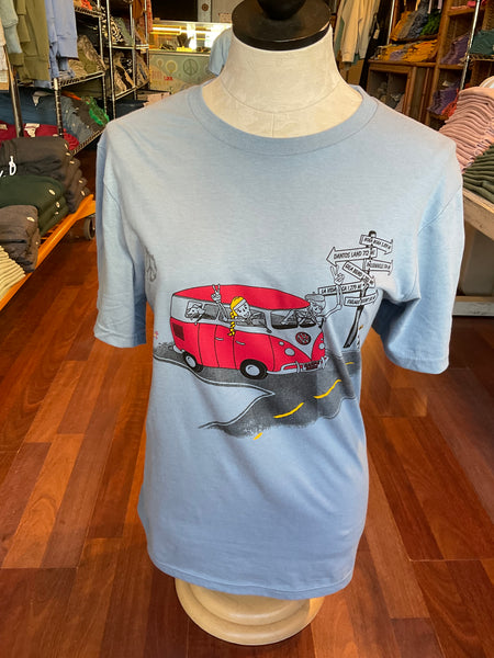 Skeleton Hippie Van
