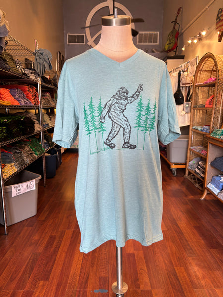 Bigfoot Giving a Peace Sign - Short Sleeve