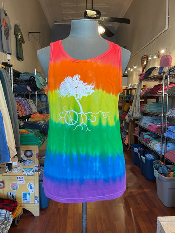 Tree With Roots- Tie Dye Tank Top