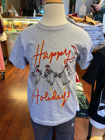 Youth Happy Holiday Chickens