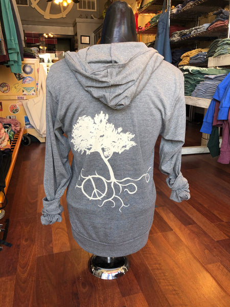 Tree with Roots - Lightweight Zip Hoodie